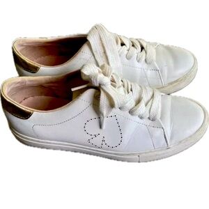 Kate Spade ♠️ Angelise white/gold sneakers